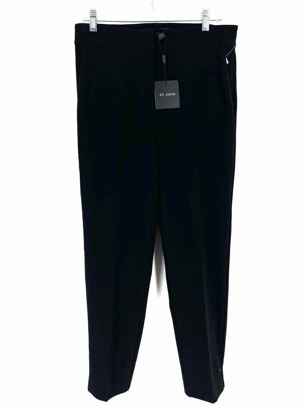 St. John Size 6 Black NEW Designer Pants